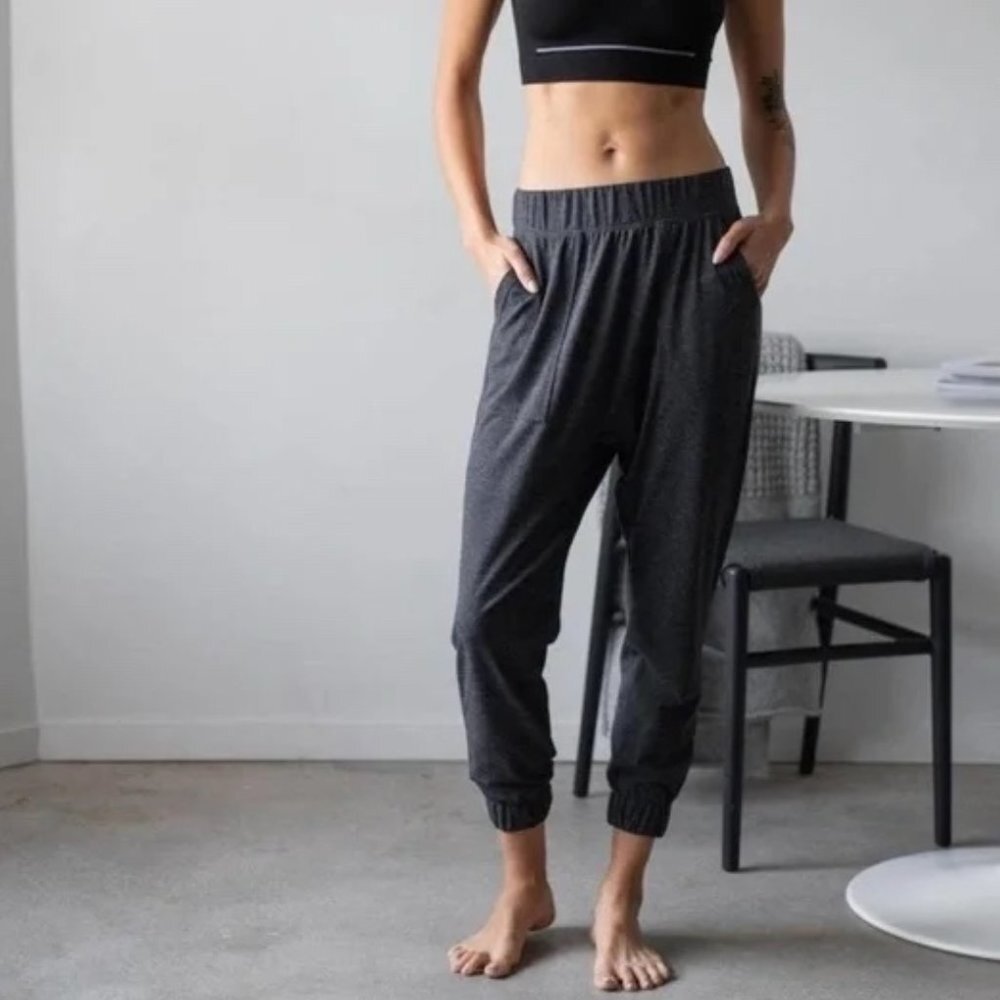 Lunya Restore Double Faced Pant in Mercurial Gray Pima Cotton Womens XS - *NWT!*